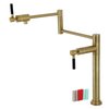 Kingston Brass Deck Mount Pot Filler, Brushed Brass KS4707DKL